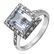 14KT White Gold Aquamarine & Diamond Ring