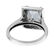 14KT White Gold Aquamarine & Diamond Ring - 3