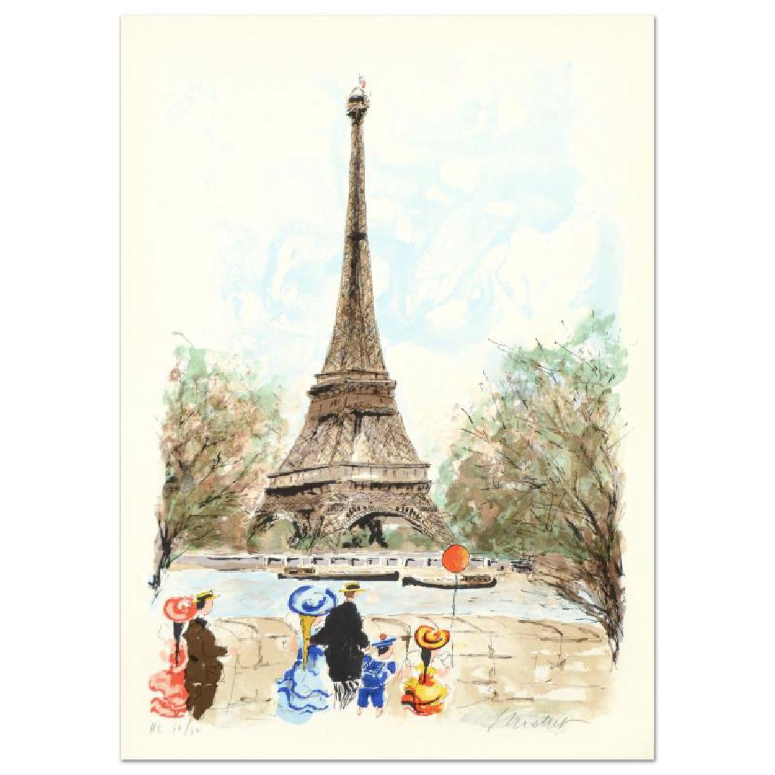 Urbain Huchet - "Eiffel" Limited Edition Lithograph, (1 of 2)