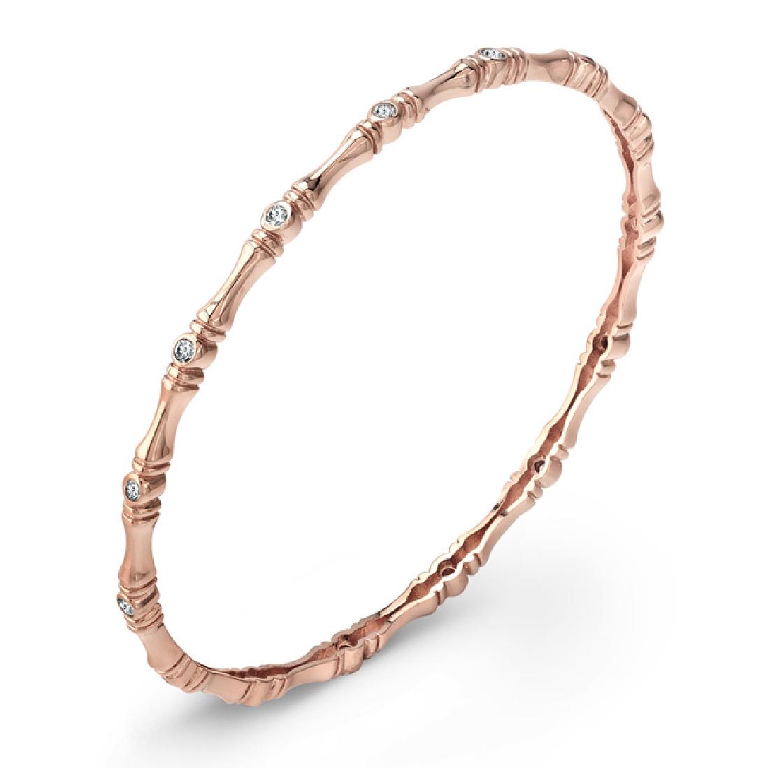 Sterling Silver Rose Gold Plated and bezel set CZ: Beautiful sterling silver and CZ ladyÃ¢â‚¬â„¢s bracelets. Available in various styles and colors. White gold plated, rose gold plated, yellow gold plated, black rhodium plated. Specification