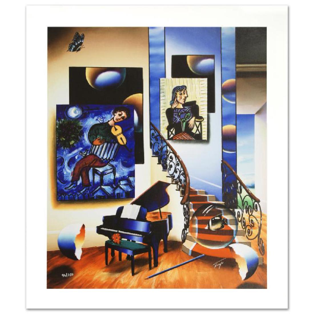 "Fiddler" Limited Edition Giclee on Canvas by Ferjo, (1 of 2)