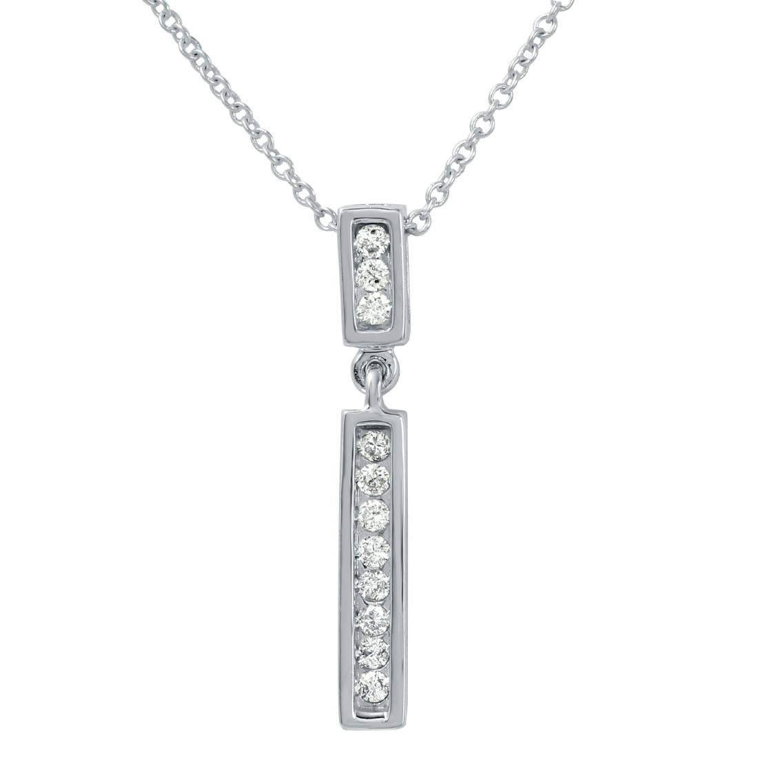 14KT White Gold Ladies Diamond Necklace (1 of 1)