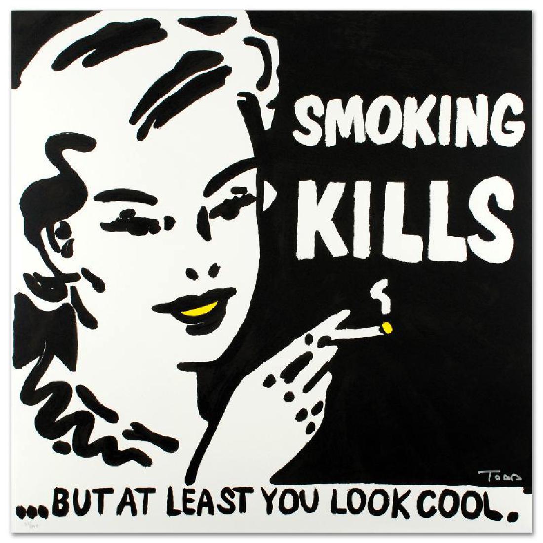 "Smoking Kills" Limited Edition Lithograph by Todd (1 of 2)