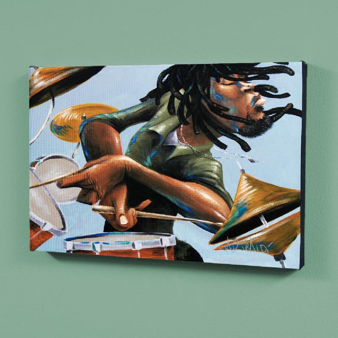 "Dreads And Drums" LIMITED EDITION Giclee on Canvas by (1 of 3)
