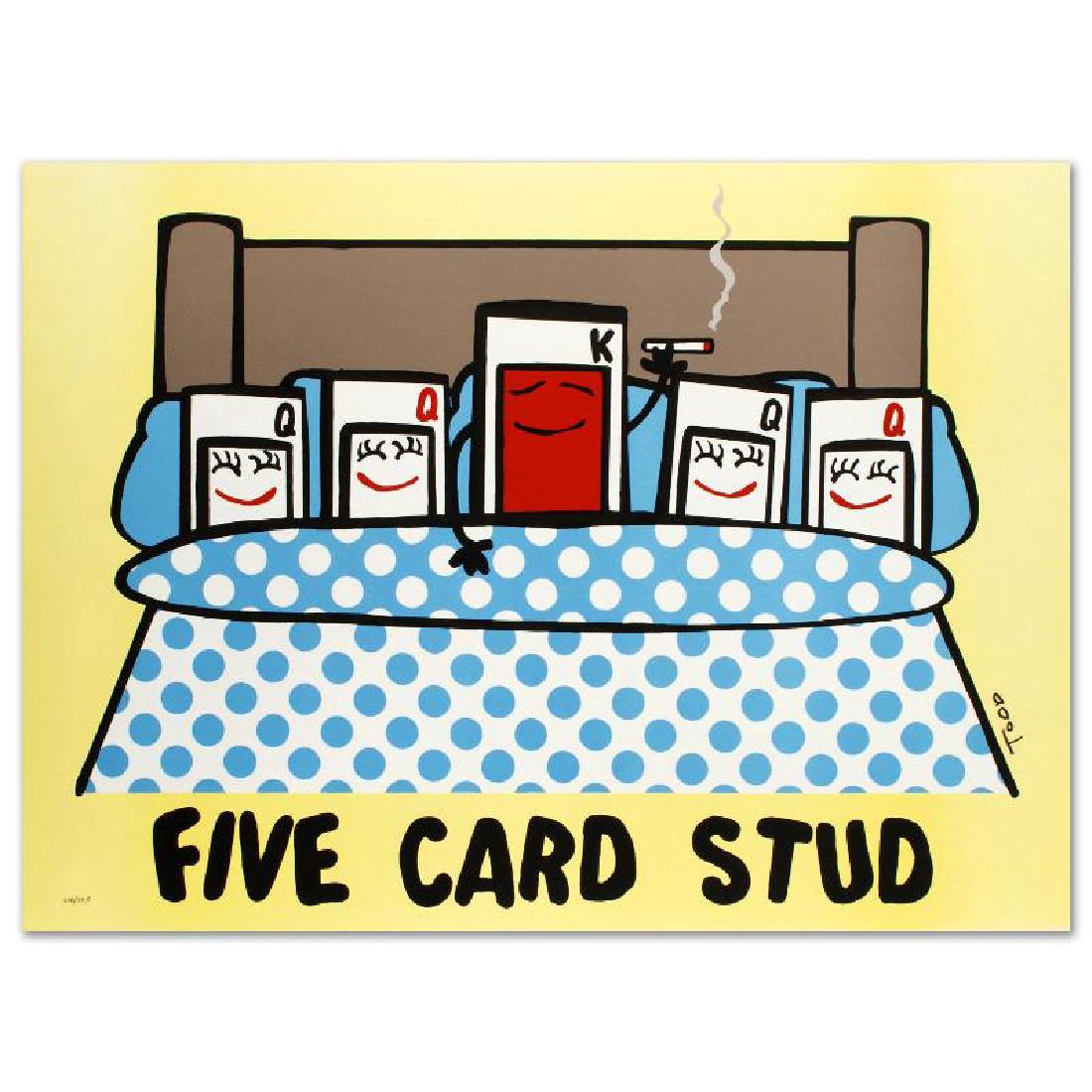 "Five Card Stud" Limited Edition Lithograph by Todd (1 of 2)