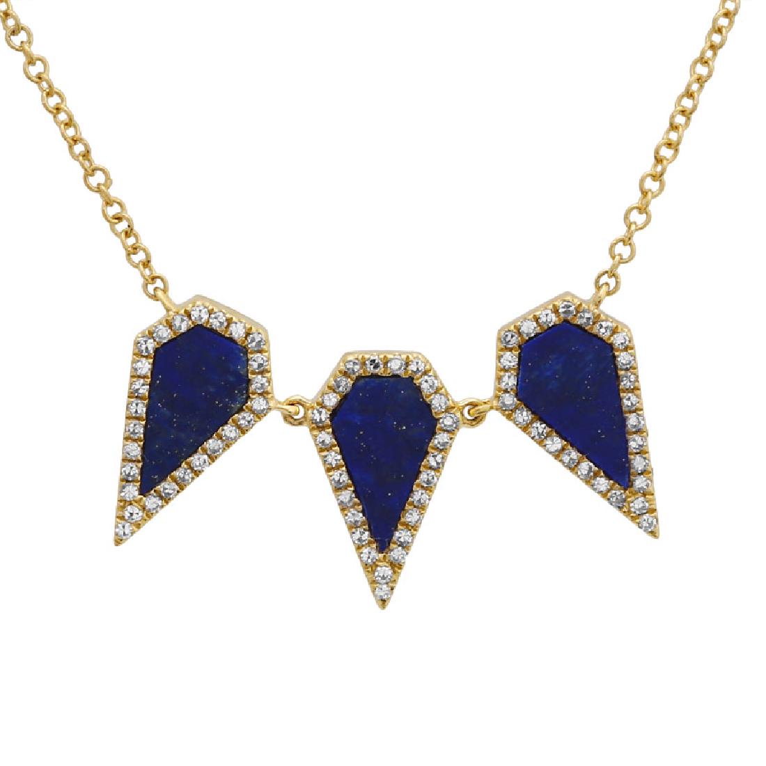 14KT Yellow Gold Gemstone Necklace (1 of 2)