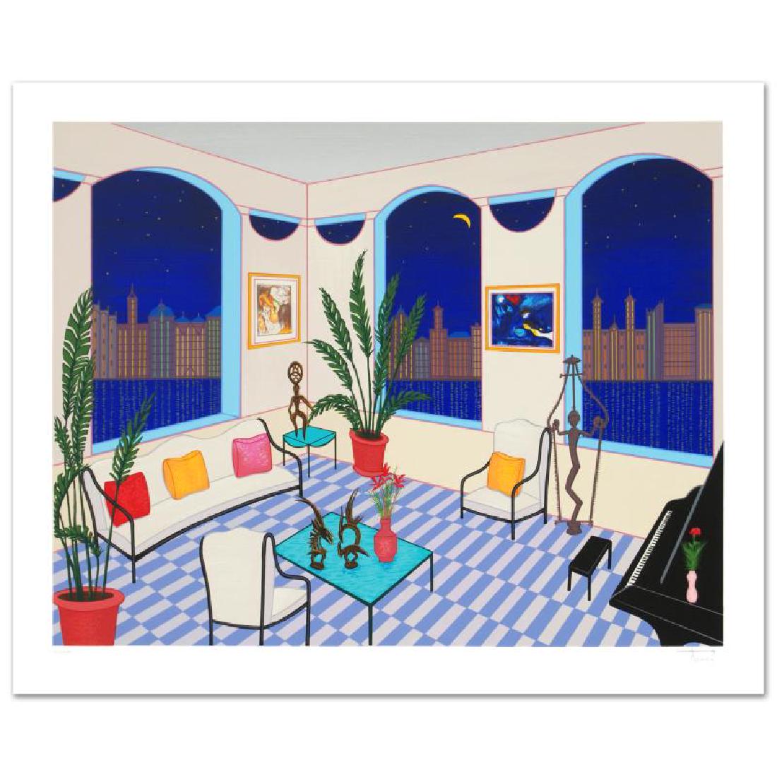 Interior with Primitive Art Limited Edition Serigraph (1 of 4)