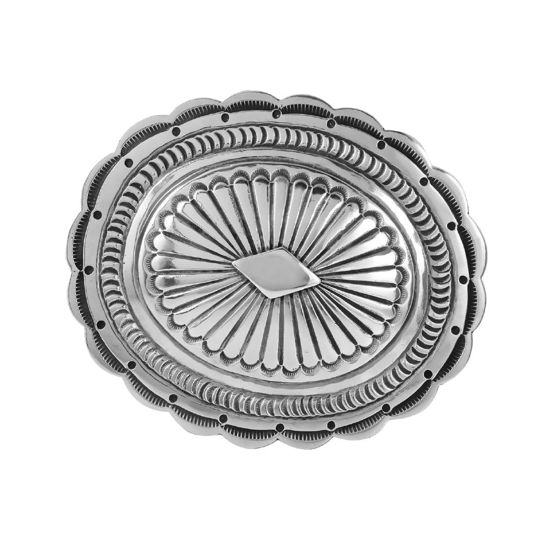 Large Sterling Silver Belt Buckle