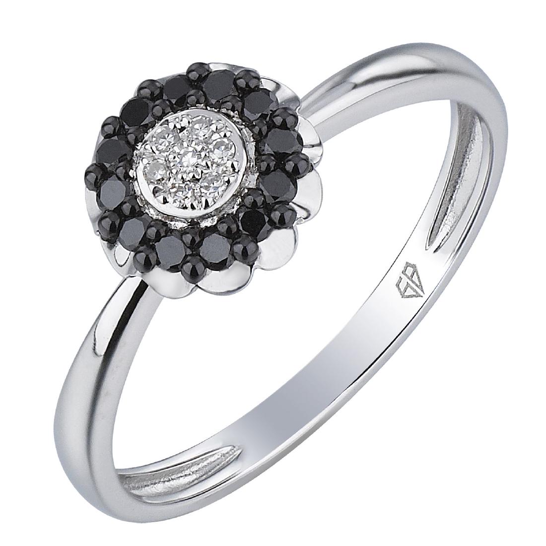 14KT White Gold 0.15ctw Women's Diamond Cocktail Ring (1 of 2)