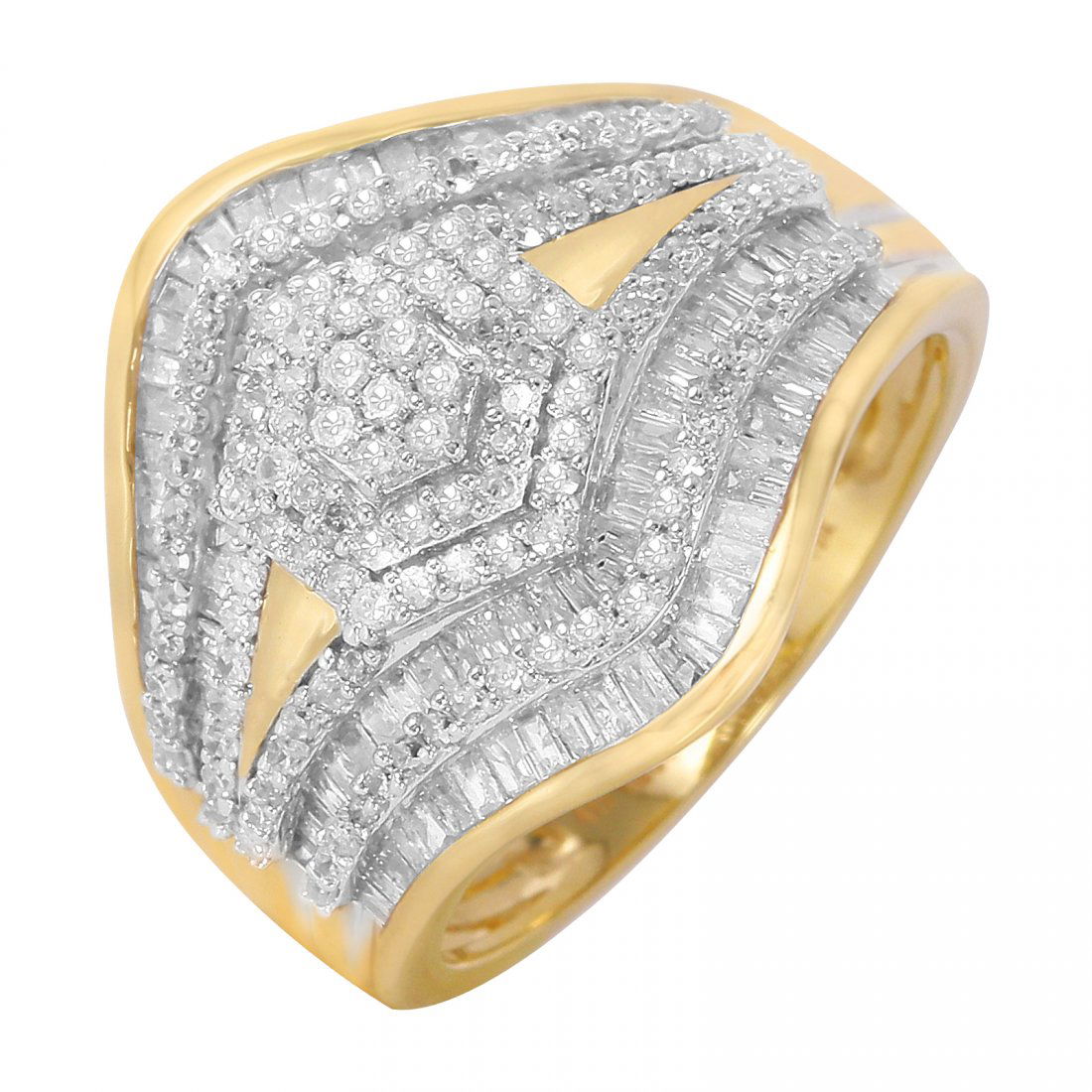 10KT Yellow Gold Diamond Ring (1 of 2)