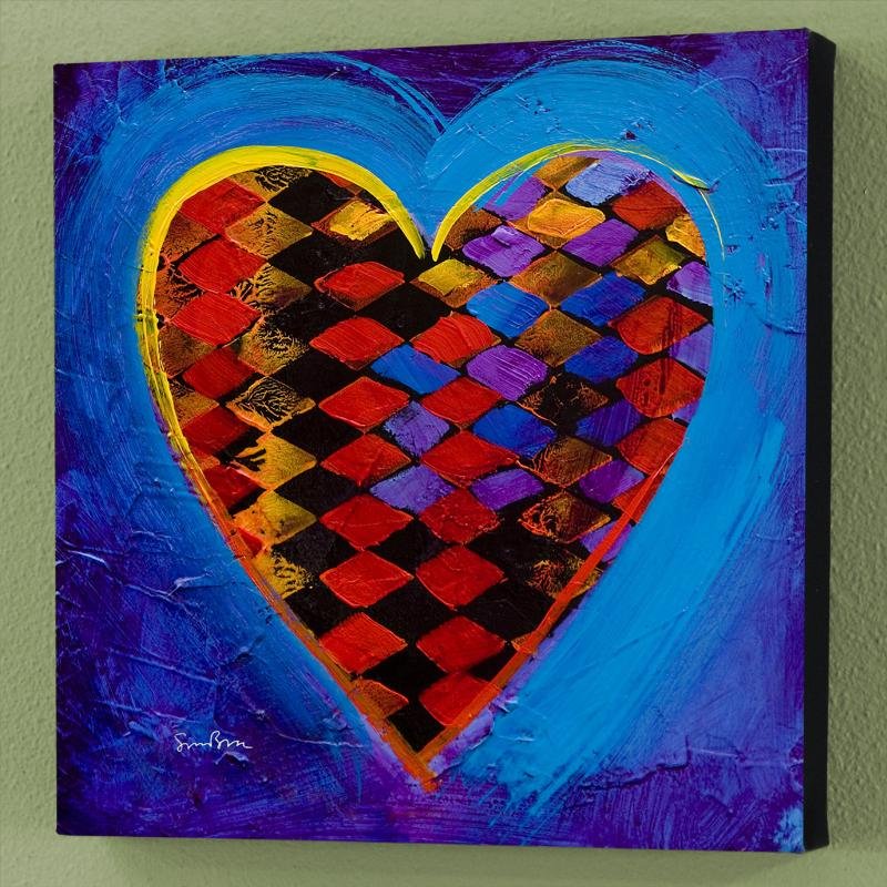 "It's A Love Thing II" Limited Edition Giclee on Canvas: Simon Bull depicts gleaming flowers with bold hues and delicate details, creating graceful and elegant pieces of art. "It's A Love Thing II" is a limited edition giclee on canvas, numbered and bearing