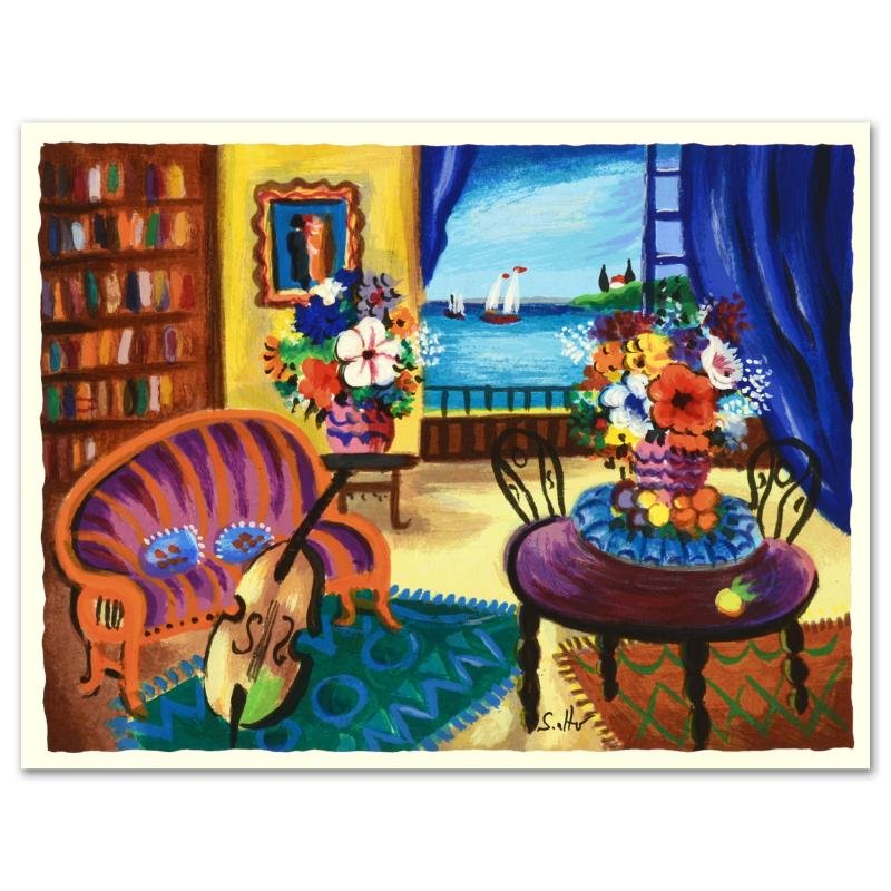 "Cello" Limited Edition Serigraph by Shlomo Alter, (1 of 2)