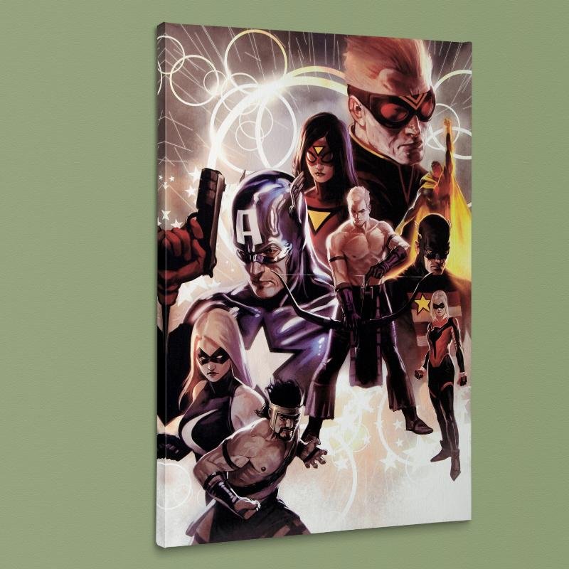 "The Mighty Avengers #30" Extremely LIMITED EDITION: A piece of comic book history, this limited edition, from original art by Marko Djurdjevic, depicts a scene from the classic Avengers series. Marko Djurdjevic was discovered by Marvel after posting a