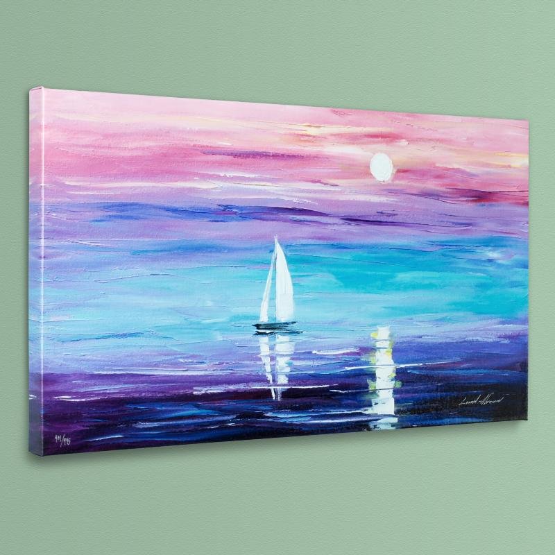 "Expansive" LIMITED EDITION Giclee on Canvas by Leonid: Leonid Afremov's masterful use of color and texture make his paintings unique collectibles that are sure to brighten any wall. "Expansive" is a limited edition giclee on stretched canvas, numbered and