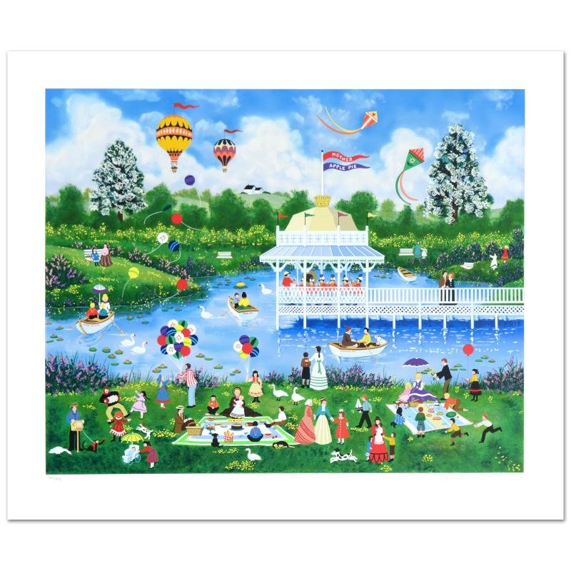 "Mother's Day Picnic" Limited Edition Serigraph by Jane (1 of 2)