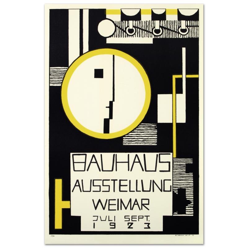 "Bauhaus-Variation" Hand Pulled Lithograph by the RE (1 of 2)