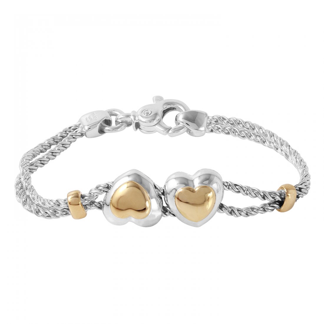 Tiffany & Co. 18KT & Sterling  Heart Bracelet (1 of 2)