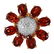 This cocktail ring features oval cut pyrope garnets - 2