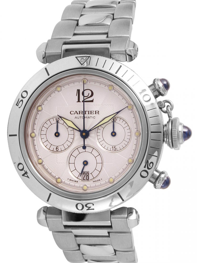 This is a designer Cartier Ref. 2113 Pasha Chronograph (1 of 5)