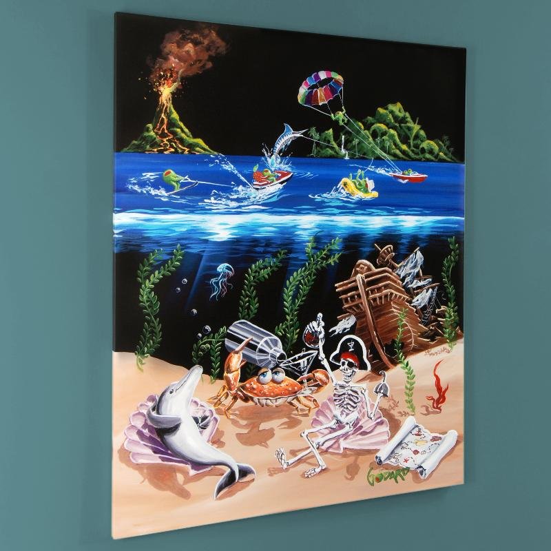 "Sand Bar 2" LIMITED EDITION Giclee on Canvas (28" x (1 of 3)