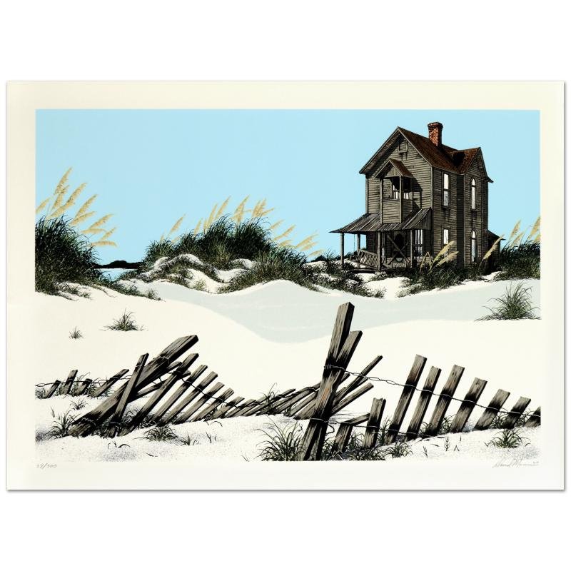 David Mann (1940-2004) - "Haunted" Limited Edition: "Haunted" is a limited edition lithograph on paper by David Mann (1940-2004), numbered and hand signed by the artist! Measures approx. 29" x 21.5" (with border); 26" x 18" (image). - LGA#-5310 Specifi