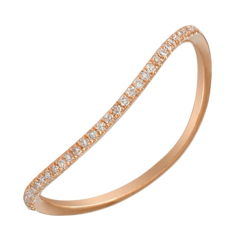 14KT Rose Gold Women's Diamond Ring (1 of 1)