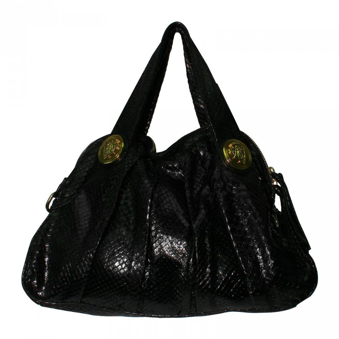 Gucci Black Anaconda HandBag (1 of 4)