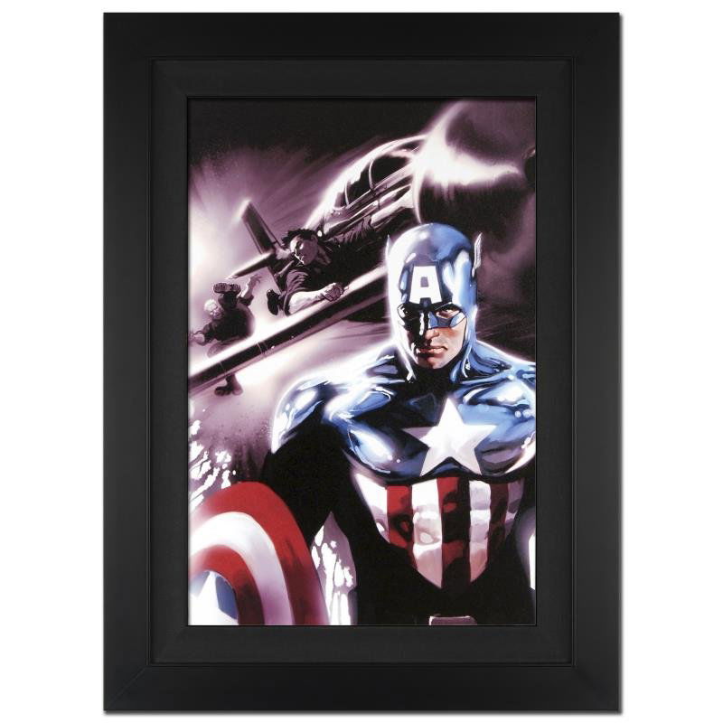 "Captain America #609" Extremely Limited Edition Giclee: A piece of comic book history, this limited edition, from original art by Marko Djurdjevic, depicts a heroic Captain America. Marko Djurdjevic was discovered by Marvel after posting a series of re-des