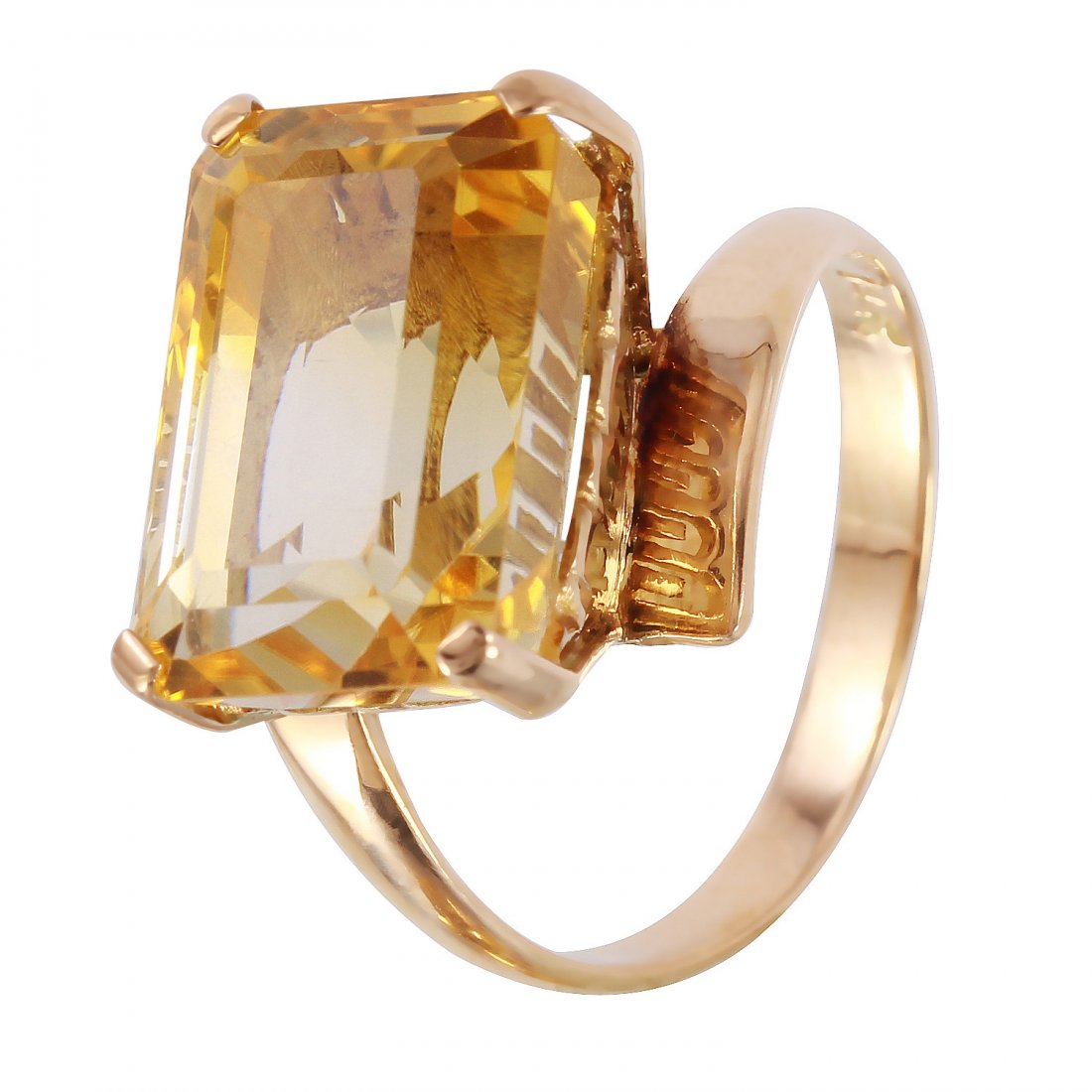 14KT Yellow Gold Citrine Ring (1 of 1)
