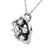 14KT White Gold Diamond Pendant & Chain - 2