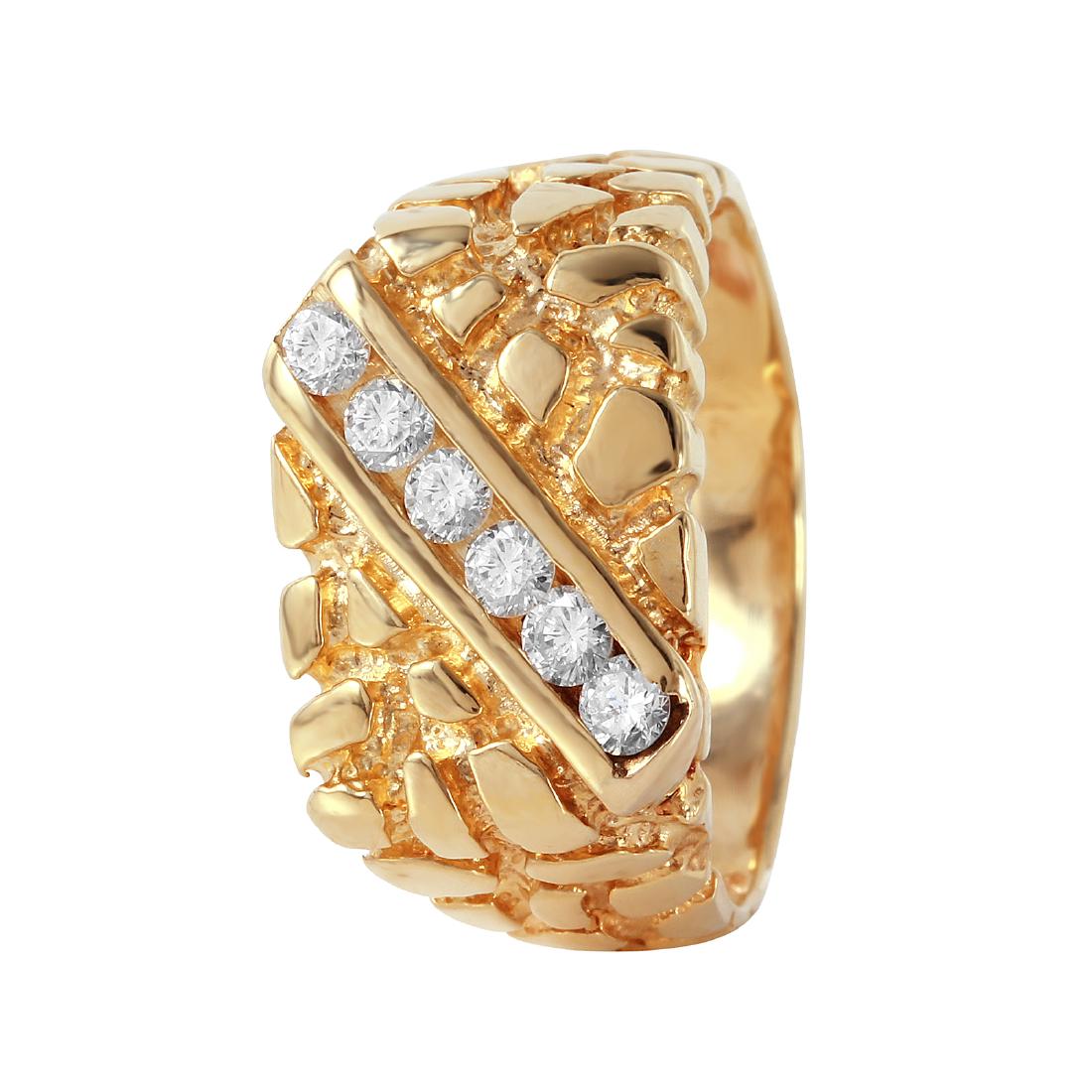 Men's 14KT Yellow Gold Diamond Ring (1 of 2)