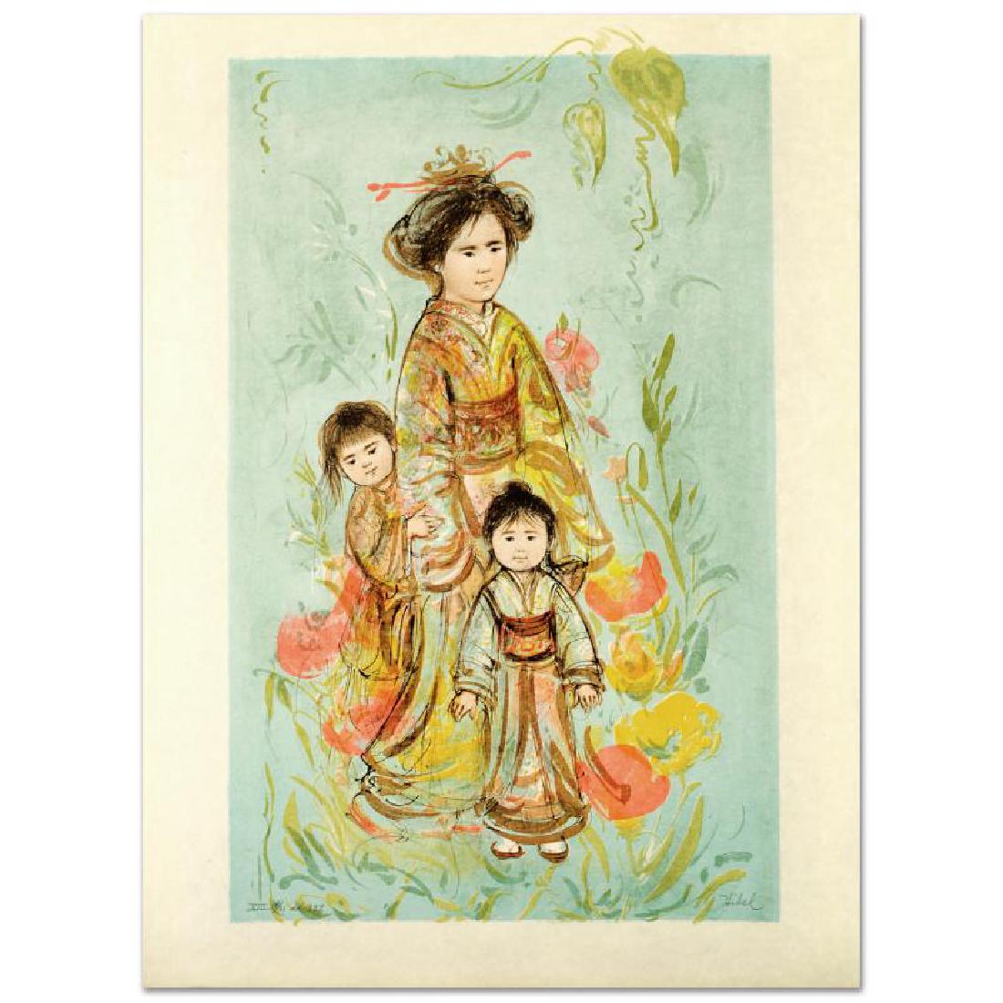 "Setsu" Limited Edition Lithograph by Edna Hibel (1 of 2)