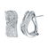 18KT White Gold Diamond Huggie Earrings