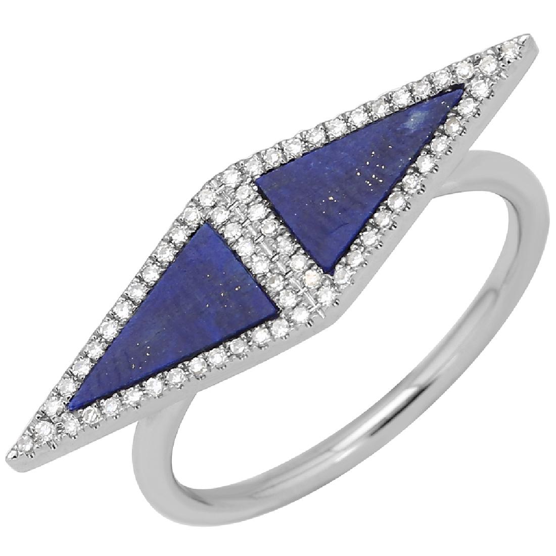 14KT White Gold Gemstone Ring (1 of 1)