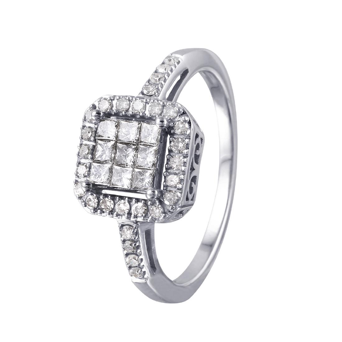 14KT White Gold Diamond Engagement Ring (1 of 3)