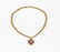 GOLD CHAINS NECKLACE AND GOLD RUBY AND DIAMONDS CROSS |