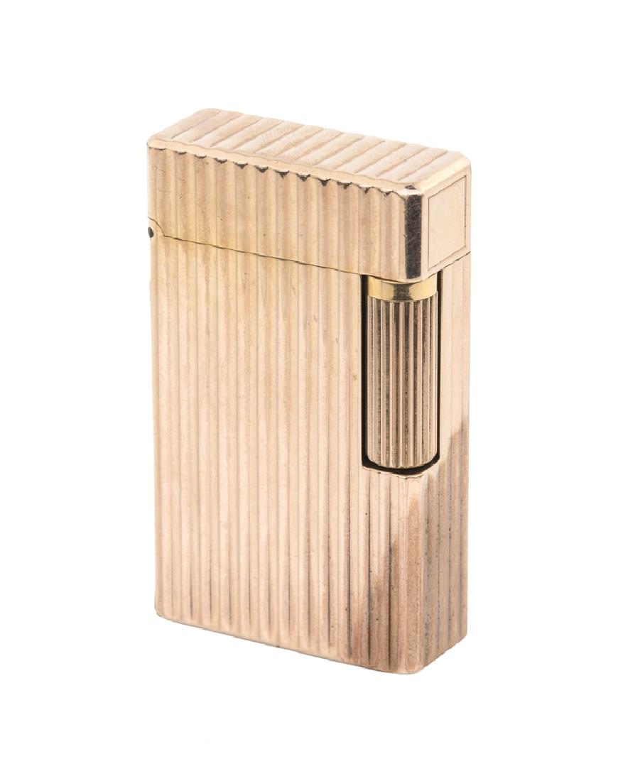 ACCENDINO DUPONT PARIGI A METALLO ROSA| DUPONT PARIS (1 of 1)