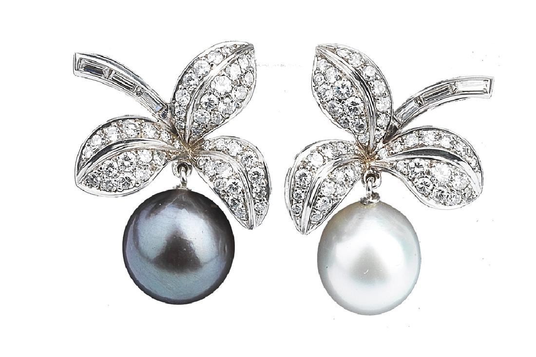 EARRINGS WITH PEARLS AND DIAMONDS | ORECCHINI CON PERLE (1 of 1)