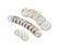 Eighteen silver metal tableware accessories