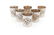 Six silver plated glasses