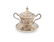 Sugar bowl with lit, plat and tweezers