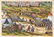 Pair of watercolor prints depicting a soldiers camp and - 5