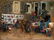 Pittore del XIX/XX secolo Genre scene in a village