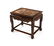 Wooden coffee table with marble top