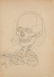 Nineteen drawings depicting studies on human anatomy - 7