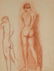 Fourteen drawings with studies on human figure - 4