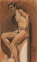 Fourteen drawings with studies on human figure - 9