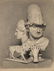 Ten drawings depicting heads from ancient times