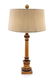 Pair of fruit wood table lamps