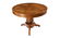 Round walnut table